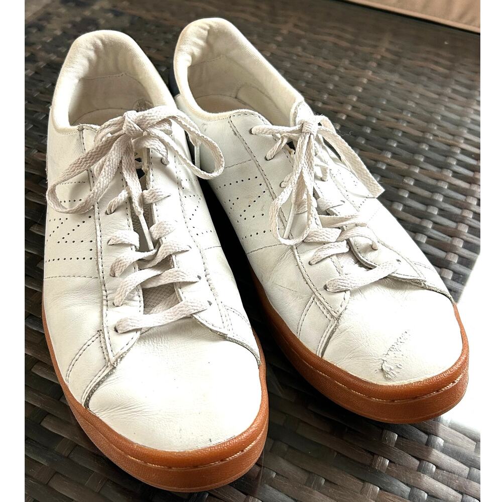 New Balance for J. Crew 792 White Leather Sneakers Gum Sole Mens 8